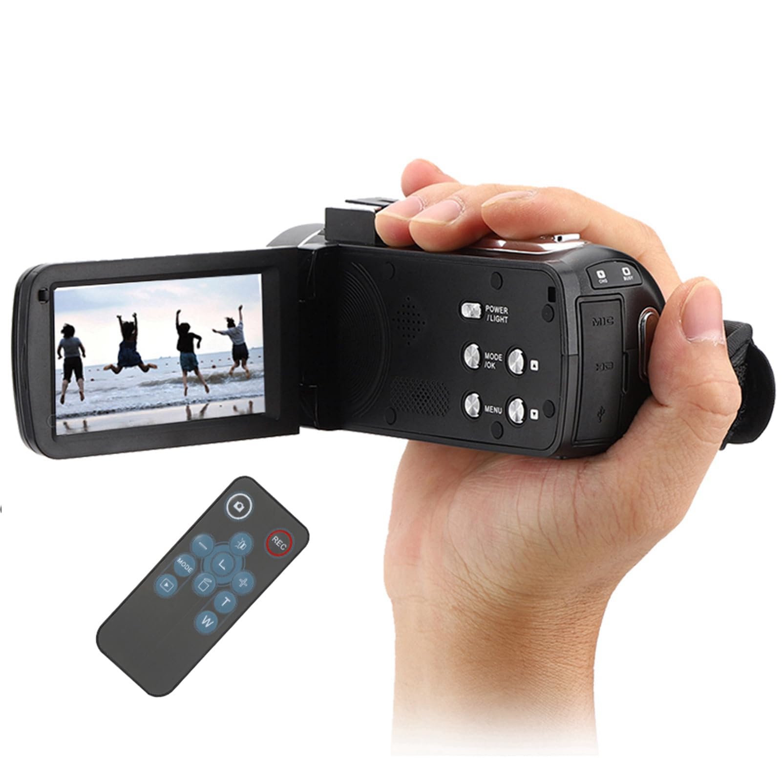 Video, Digital, 17 X 14 X 10, 4K, Verwacklungsfrei, Hochauflösendes Digitales Video, 18-facher Zoom, 3-Zoll-IPS-Touchscreen-Kameras Fotovideos