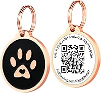 Vista 11 de Etiqueta de identificación inteligente para mascotas con código QR de Pet Dwelling – Etiquetas inteligentes para perros y gatos para la seguridad