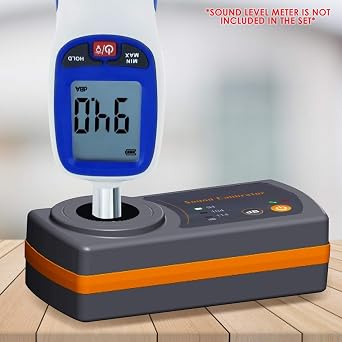 Sound Level Calibrator Precise Decibel Meter Calibrator 94dB & 104dB & 114dB Calibrator with Three Calibration Level for Professional Sound Level Meters