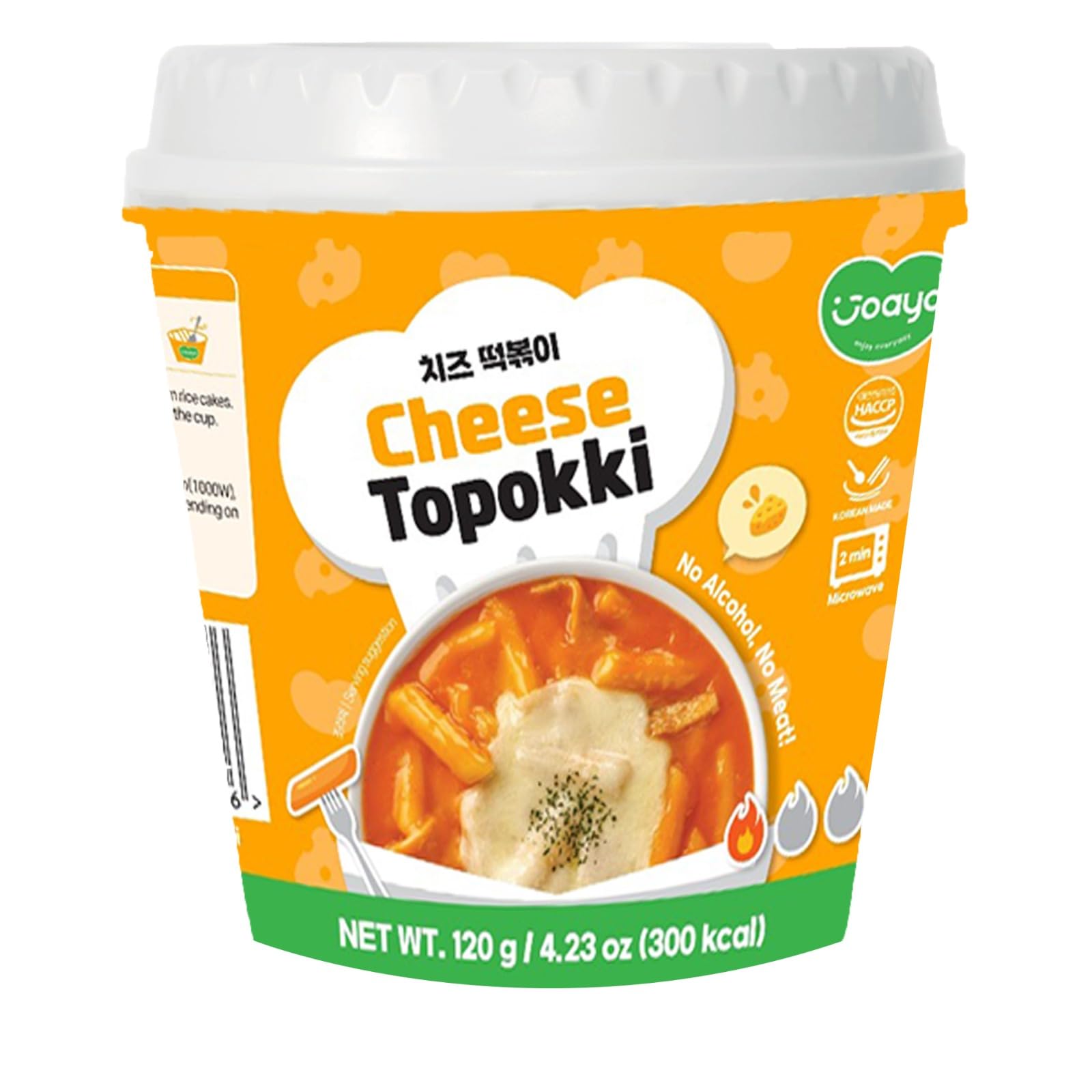 Joayo Cheese Topokki Rice Cakes with Rich Flavorful Savory Sauce 120g, Pack of 1 | Veg & Authentic Korean Rice Cake Topokki | The Product of Korea-image-18