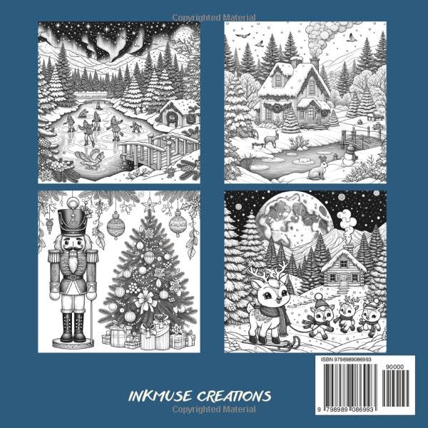 Christmas Wonders: Coloring Book for Happy Souls: 30+ Super Cute, Big and Easy Designs with Santas, Snowmen, Reindeer, Ornaments, Toys, Gifts and More! image 3