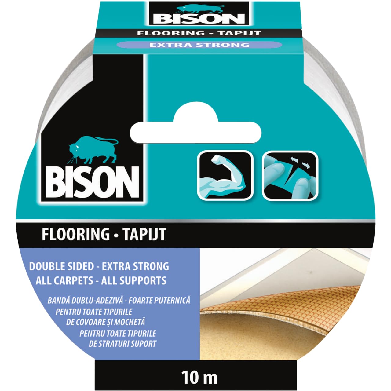 Carpet and Flooring Extra strong thin slim double sided tape, 10m