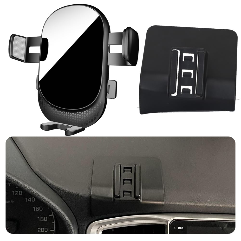 Car Phone Holder for Hyundai Accent Auto Accessories [Only for 2018-2022 Accent] [Auto Lock Hands Free Cell Phone Mount Car fits for iPhone & All Smartphones]