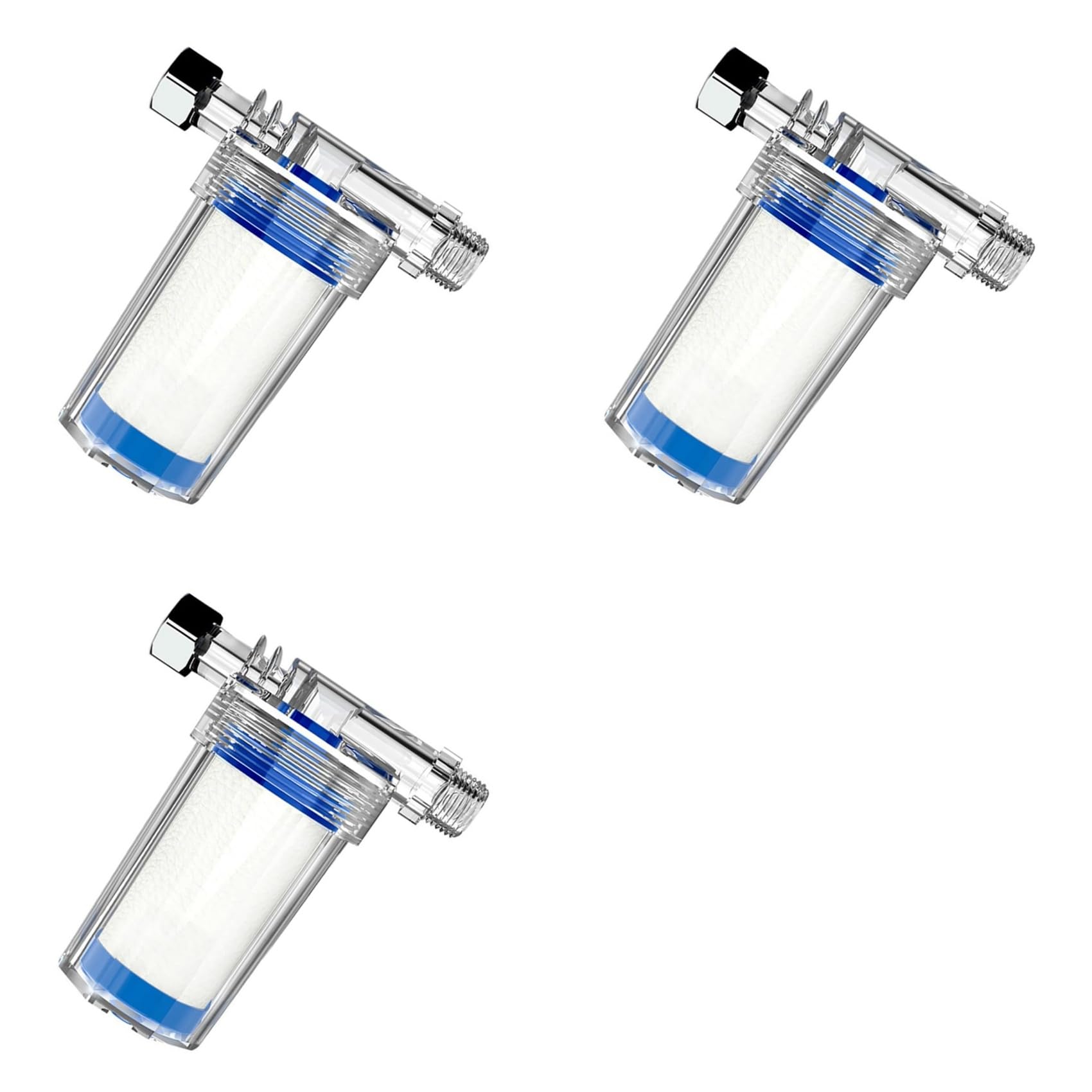 Aundhegrtt 3 PCS Filter Water Filter for Washing Machine Showerhead Filter Bath Household Water Purifier Toilet Water Filter