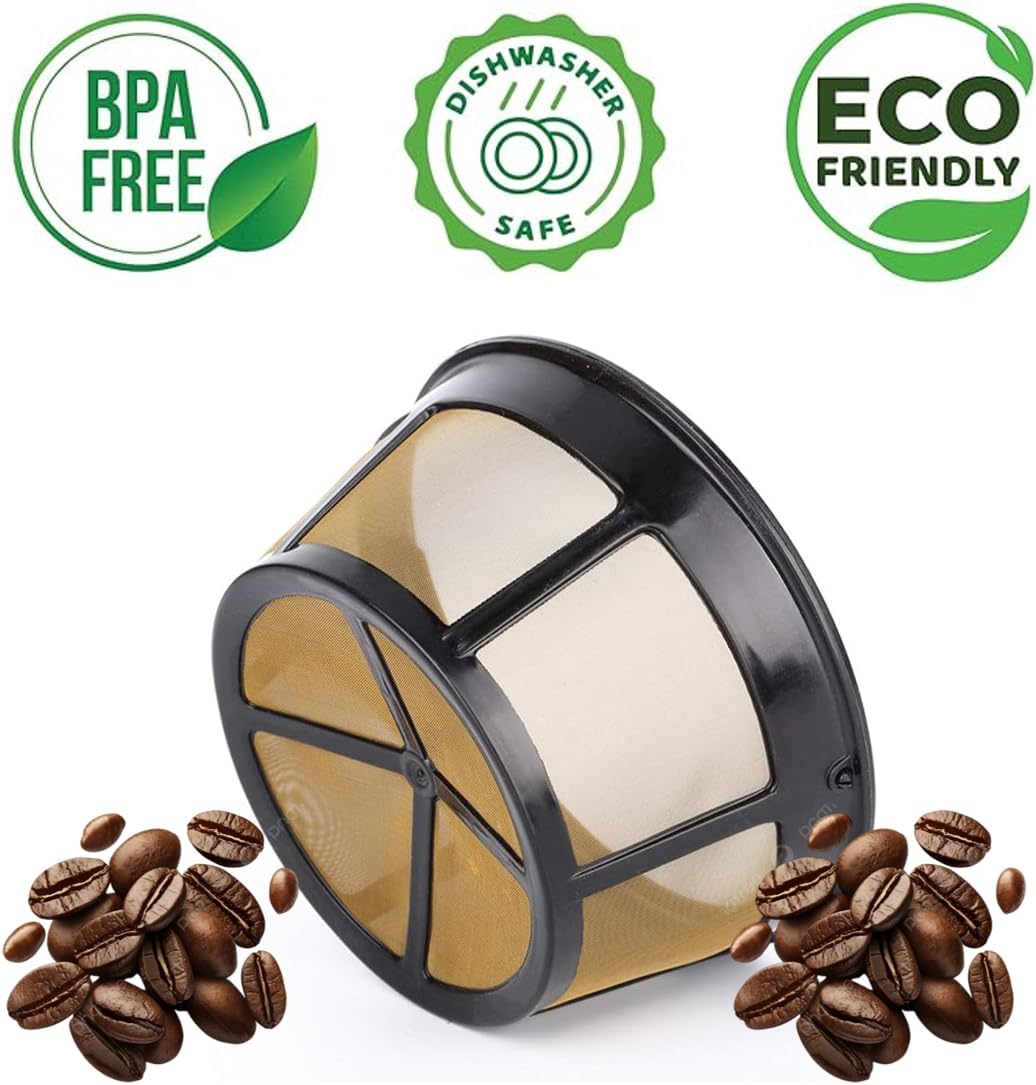 CAFE BREW COLLECTION Reusable 8-12 Cup Basket Coffee Filter Fits Mr. Coffee Makers and Brewers, BPA Free: Stove Top Espresso: Home & Kitchen