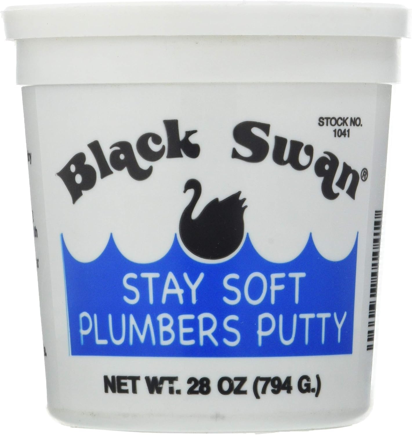 Black Swan PUT2 Plumbers Putty, White, 28oz