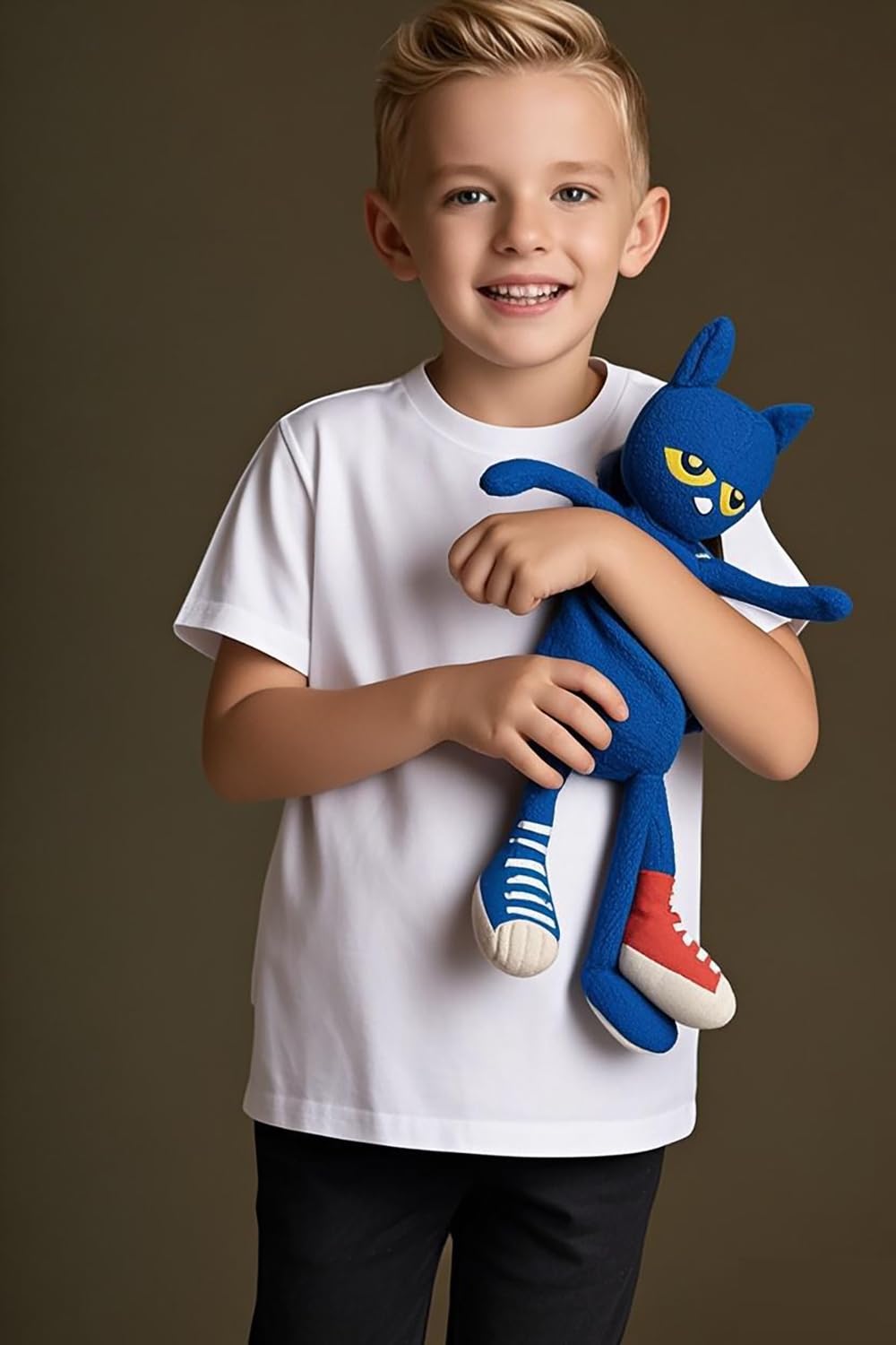 LIAOLI Cat Plush Cuddly Toy Small, Blue Anime Cat Soft Plushies, Anime Stuffed Figure Doll Teddy Toy Gift for Kid Adults - Image 3