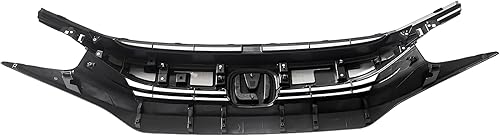 Miniatura 5 de Parachoques delantero parrilla superior negro W/cromo para 2016 2017 2018 2019 Honda Civic HO1212117
