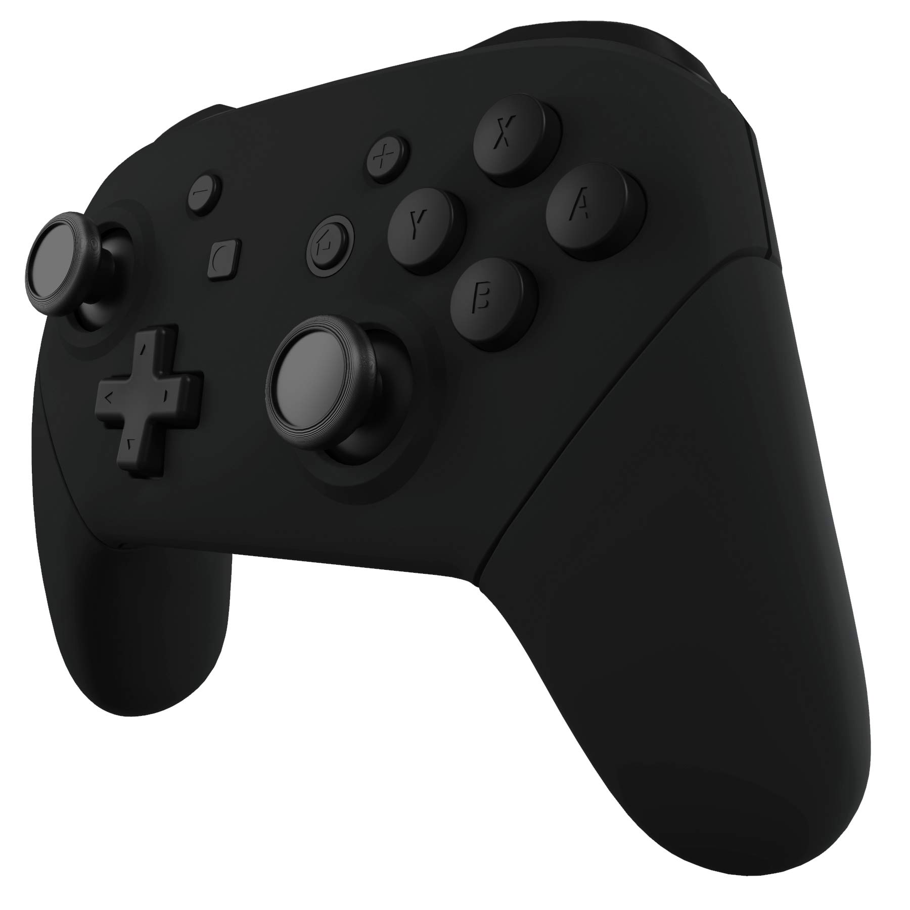 eXtremeRate Carcasa Agarre para Nintendo Switch Pro Funda Delantera Trasera Asa Shell de Tacto Suave Grip de Reemplazo para Nintendo Switch Pro Control-No Incluye el Mando(Negro)