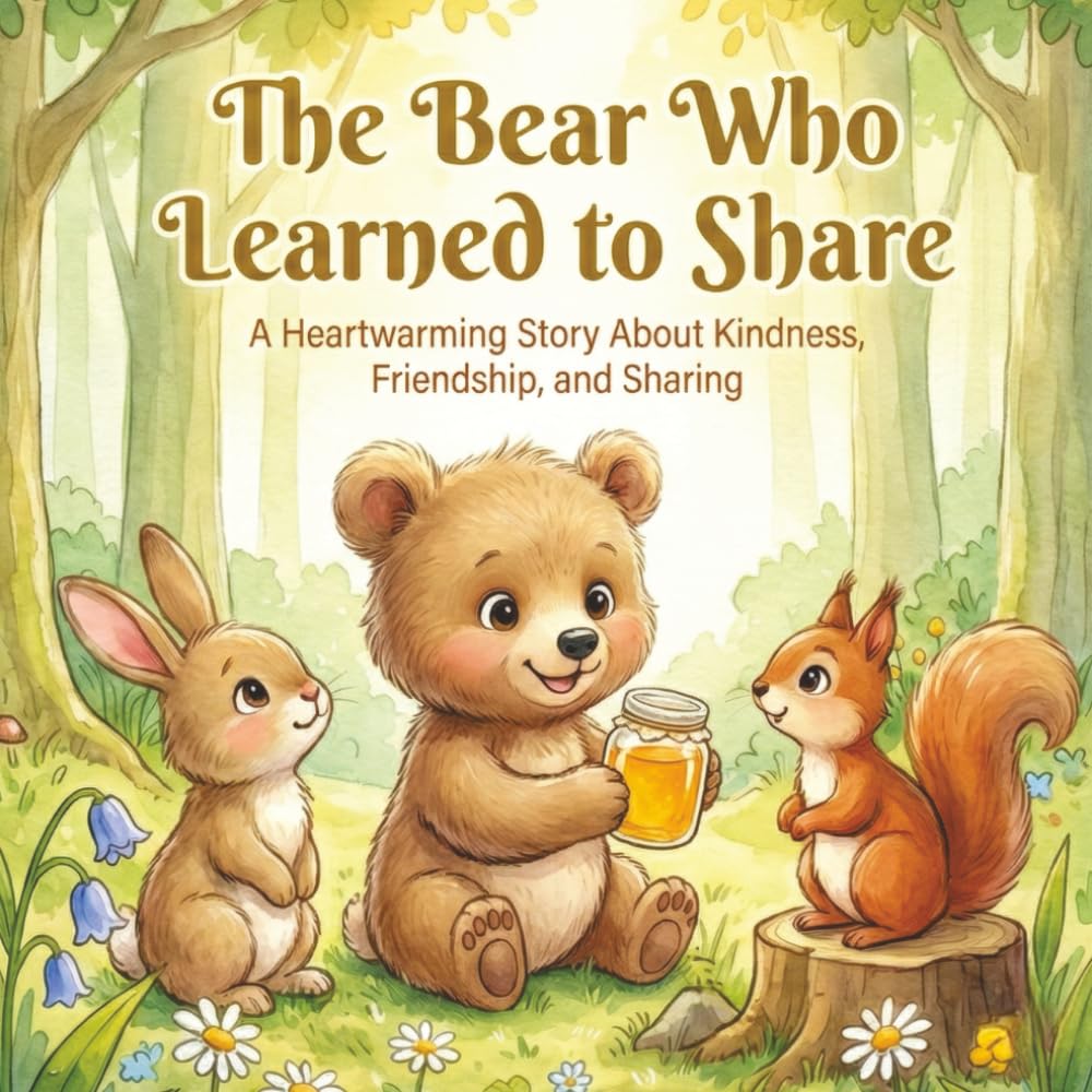 The Bear Who Learned to Share: A Heartwarming Story About Kindness, Friendship, and Sharing