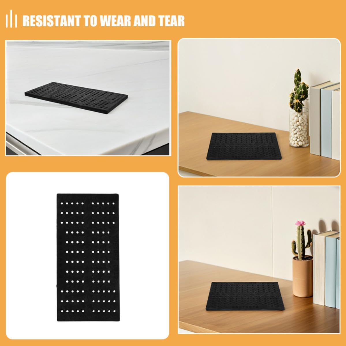 COLLBATH Grate Slip-Resistant in Areas Prone to for Outdoor Cover in Water Use Please Plastic Drain System Round Holes Efficient Drainage and Smell Prevention, Accumulation