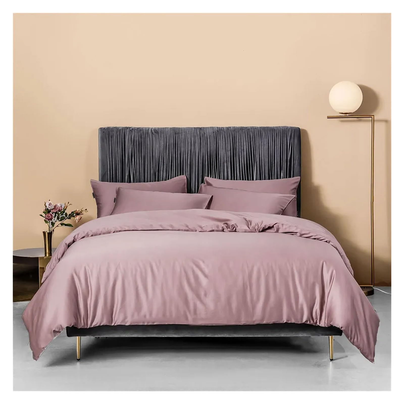 Sbcgfy P Dark Green Cotton Bedlinens Twin Queen King Size Set Flat Sheet Duvet Cover Bedding,Bedding Set,-Queen