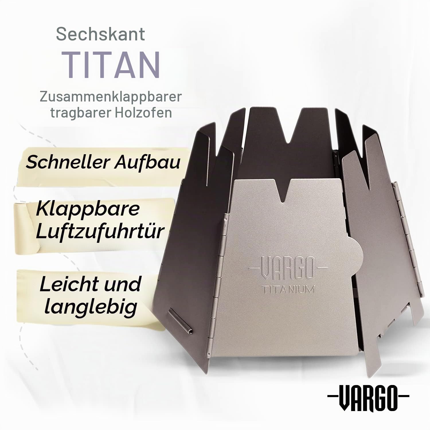 Vargo Hexagon Titan Holzofen, 1491610