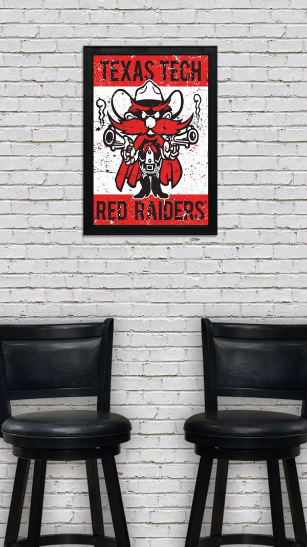 Limited Edition Texas Tech Raider Red Mascot Poster Print Art - 13x19" (No Frame)