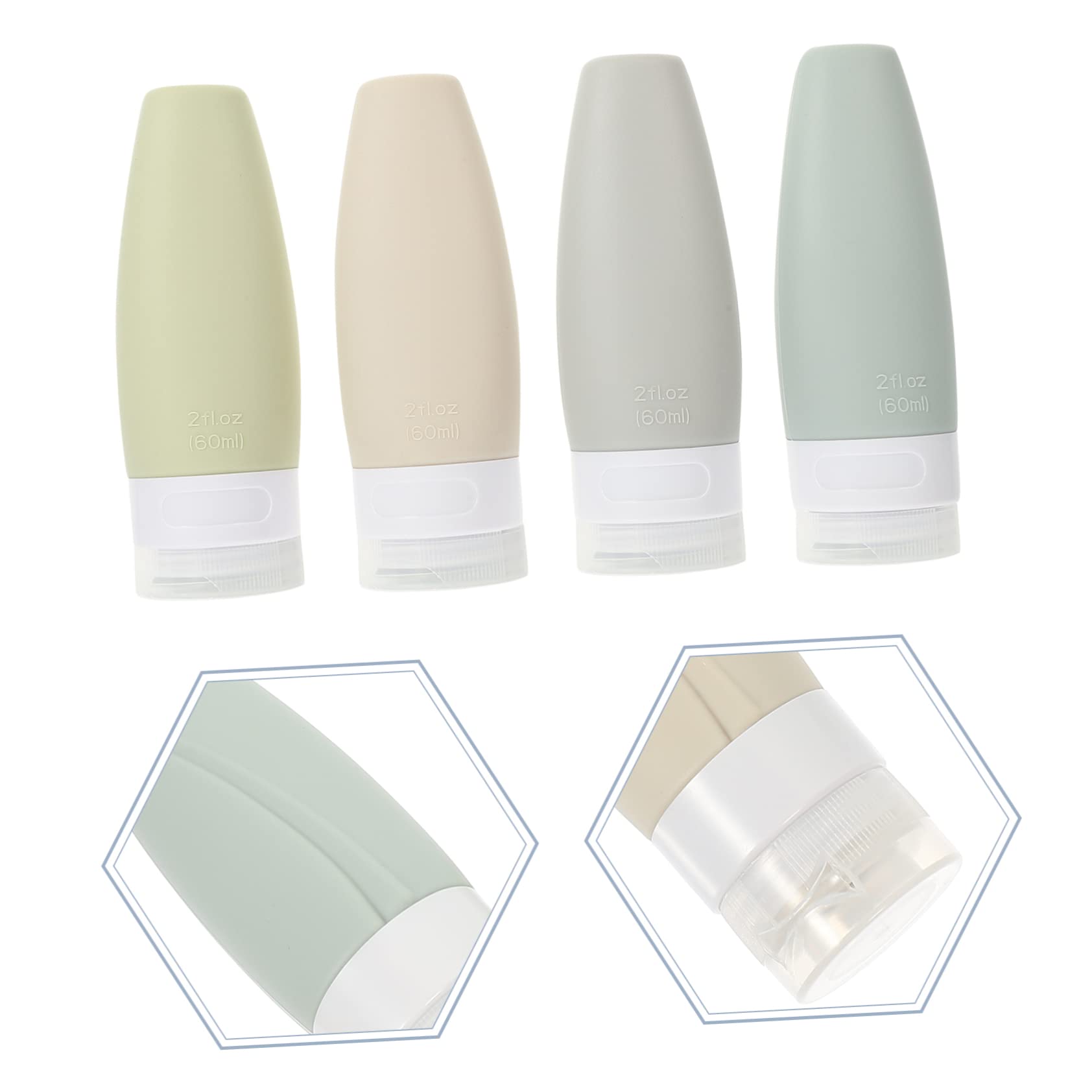 VALICLUD 3 Sätze Reiseflasche Reiseunterverpackung Flaschen Lotion Squeeze-tuben Conditioner Nachfüllbare Flasche Reise-pflegeflaschen Kosmetikflasche Tragbar Reisen Pp Lotionsflasche