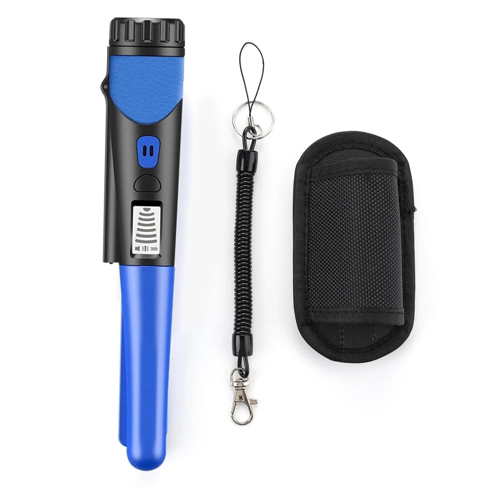 JVDDI Handheld Metal Detector Waterproof High Sensitivity Gold Detector Pointer Treasure Pinpointing Finder Probe With LCD Screen(Blu)