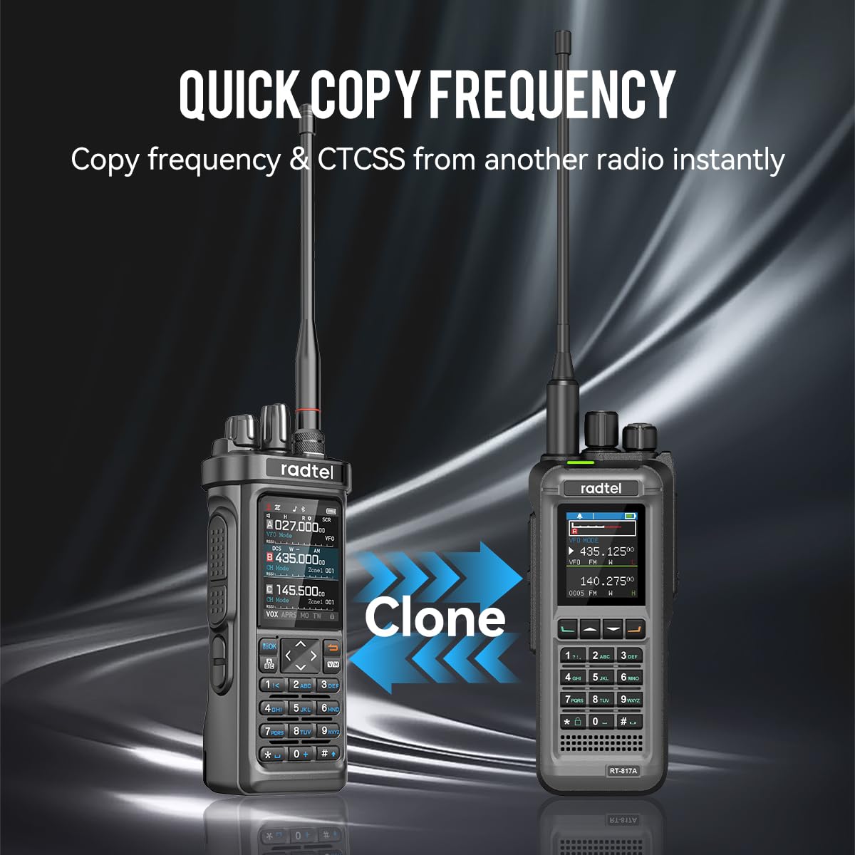 Radio amateur Radtel RT-950 10 W, longue portée, portable, bidirectionnelle, réception AM/FM/SW/MW/LW, GPS/APRS, programmation Bluetooth sans fil, NOAA, analyseur de spectre (avec câble de programmati