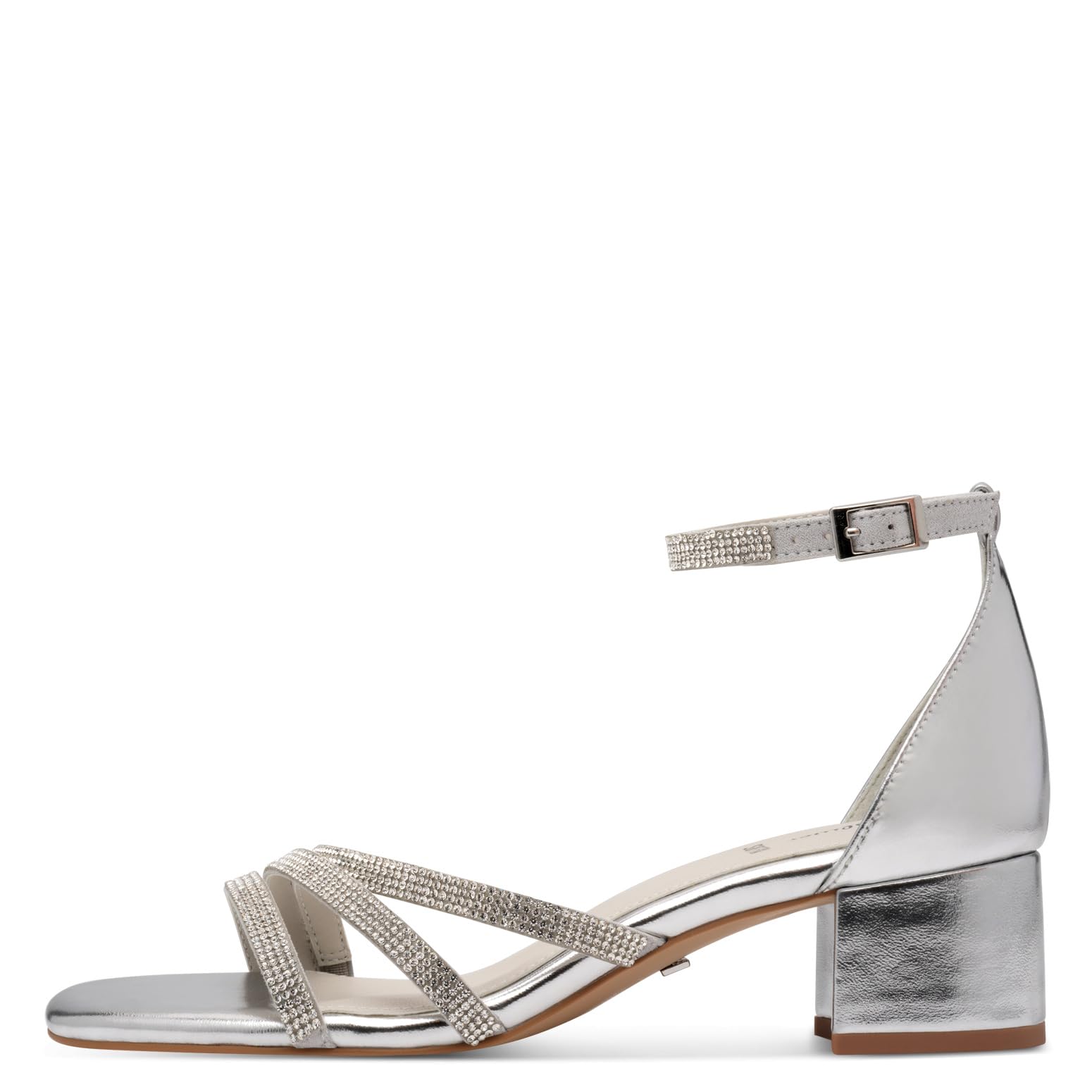 s.Oliver Damen Sandalen mit Absatz mit verstellbarem Riemchen Kleiner Absatz