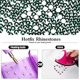 Rhinestone Flat Back Round Crystal Rhinestones with Craft Crystal Craft Clothing Makeup Emerald (SS16/4MM / 1440pcs)