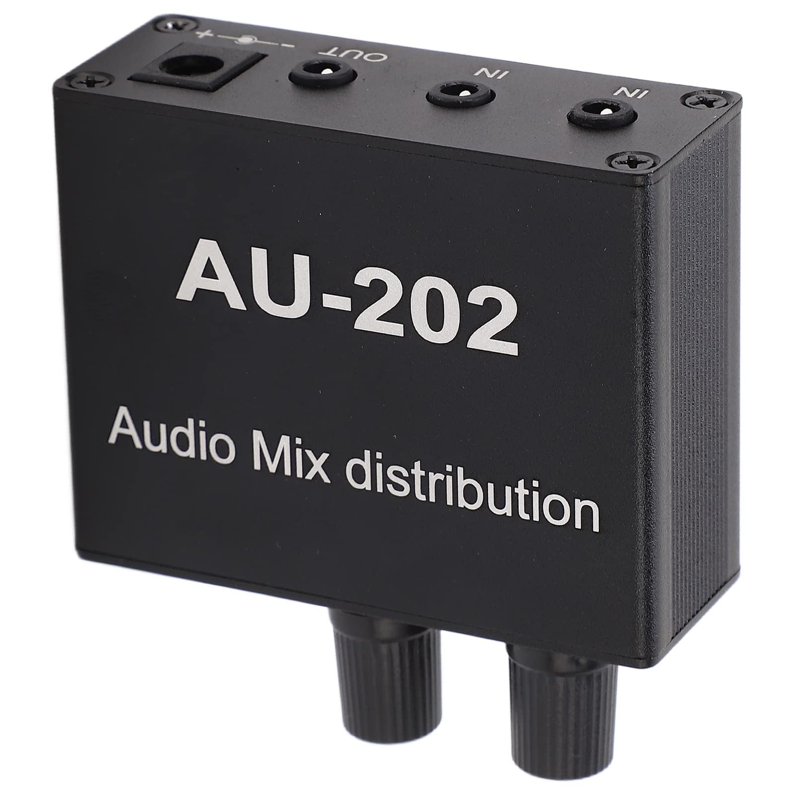 2 in 2 Out Mini Audio Mixer Line Mixer Soundboard Musikkonsole Power Stereo mit Netzteil