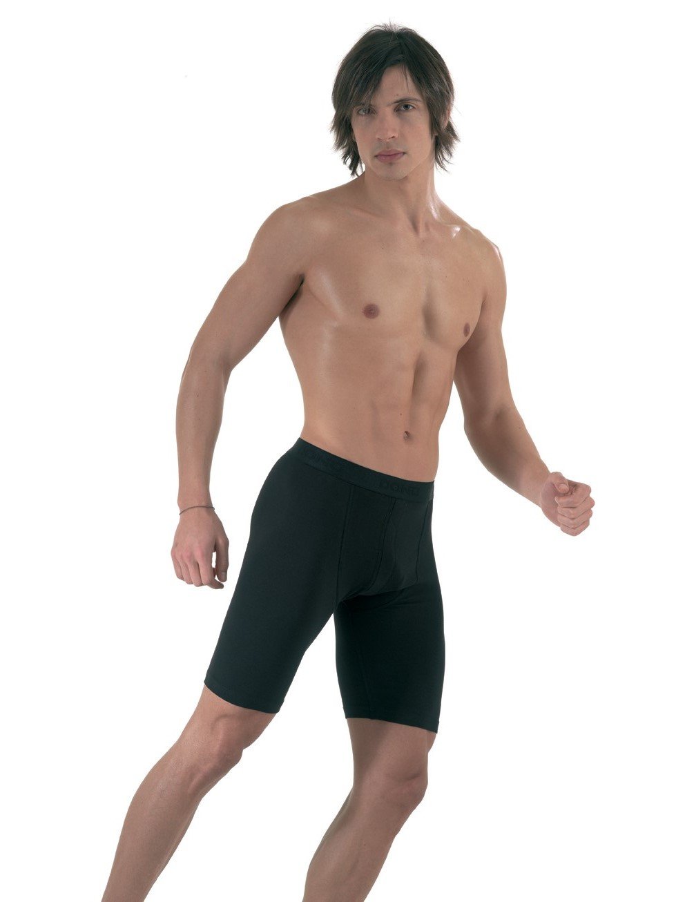 elegance1234 Active-wear Soft Cotton Extra Long Leg Boxers (Ref:1150)(XXX-Large, Black)