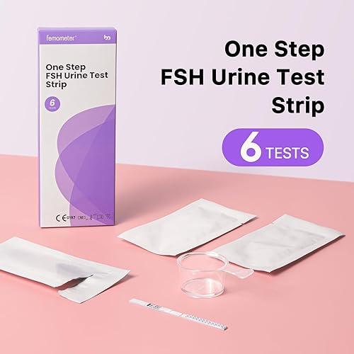 Miniatura 6 de Femometer Prueba de menopausia FSH, tiras reactivas de FSH altamente sensibles, ayudan a comprender su reserva ovárica, determinar su fertilidad y