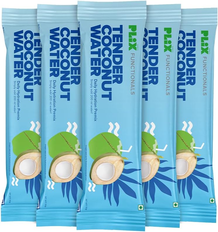 Tender Coconut Water Premix Powder Pack of 15 Sachets with Natural Electrolytes for an Instant Energy fix and easy Digestion, Nariyal Paani for Daily Hydration & Healthy Skin