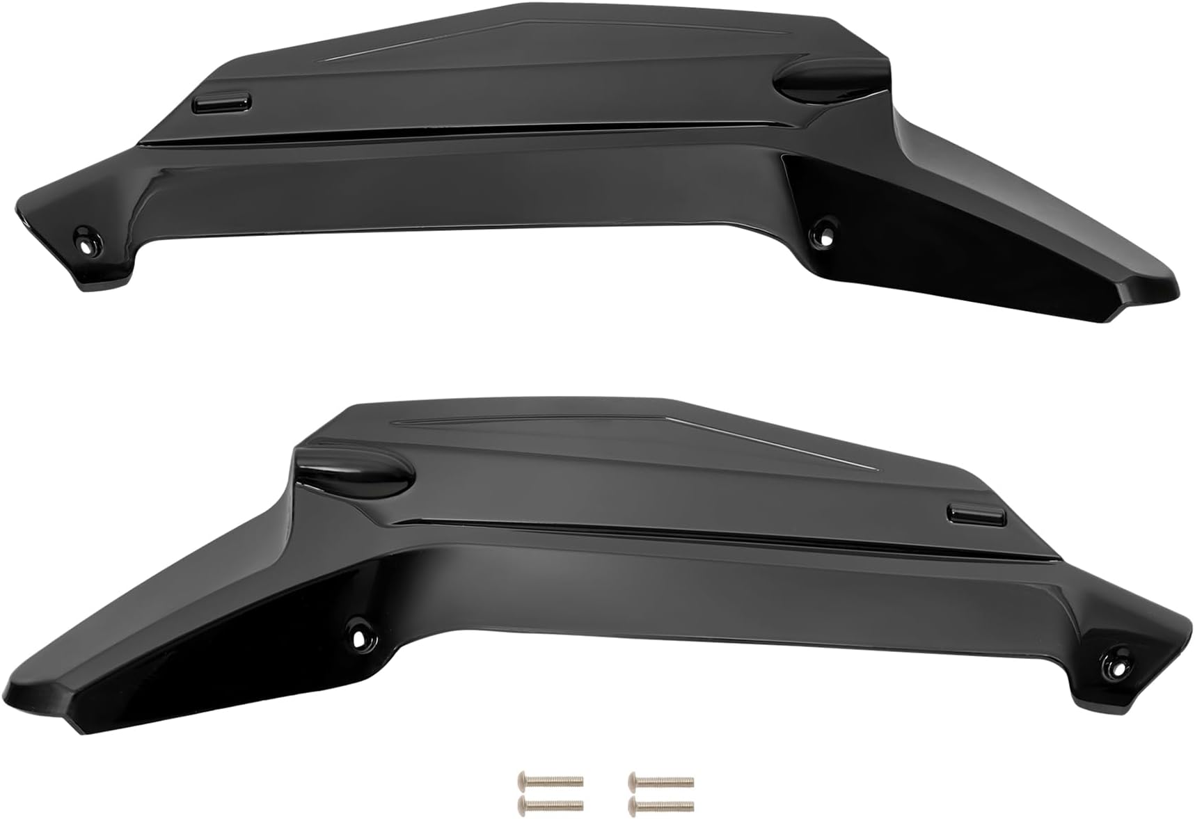 Motorcycle Dark Smoke Wind Deflectors Side Windshield Windscreen Replacement for Gold Wing GL1800 2018-2024