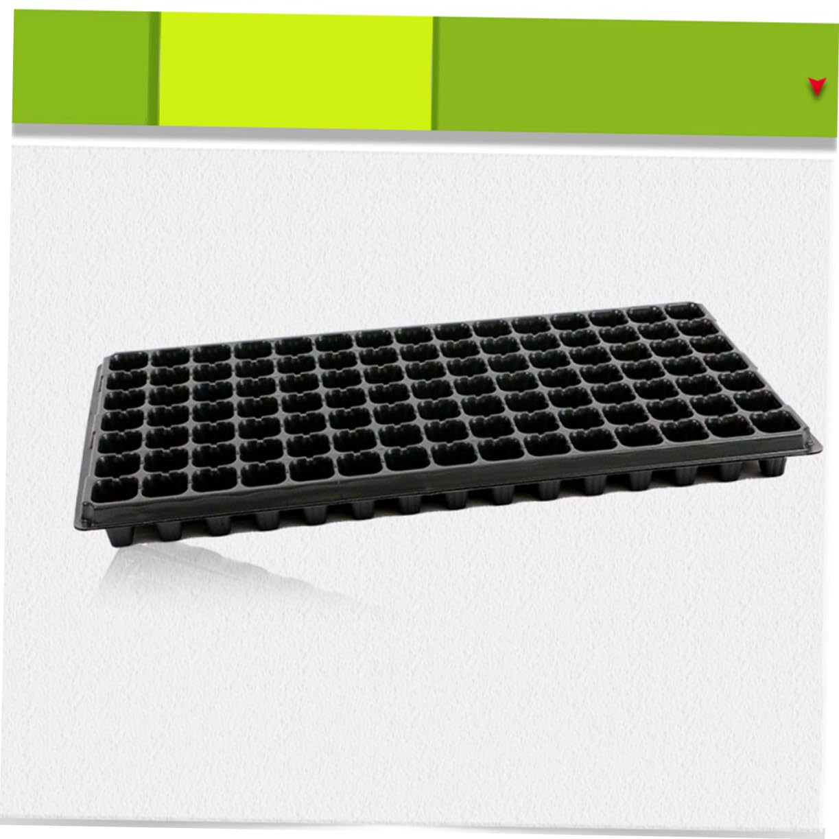 Vassoio per Semi da Giardino 105 Celle Fori PVC Nero 10 Pezzi