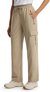 Libin Women's Hiking Pants Lightweight Quick Dry Cargo Pants Petite/Regular/Tall Casual Work Travel Safari Clothes