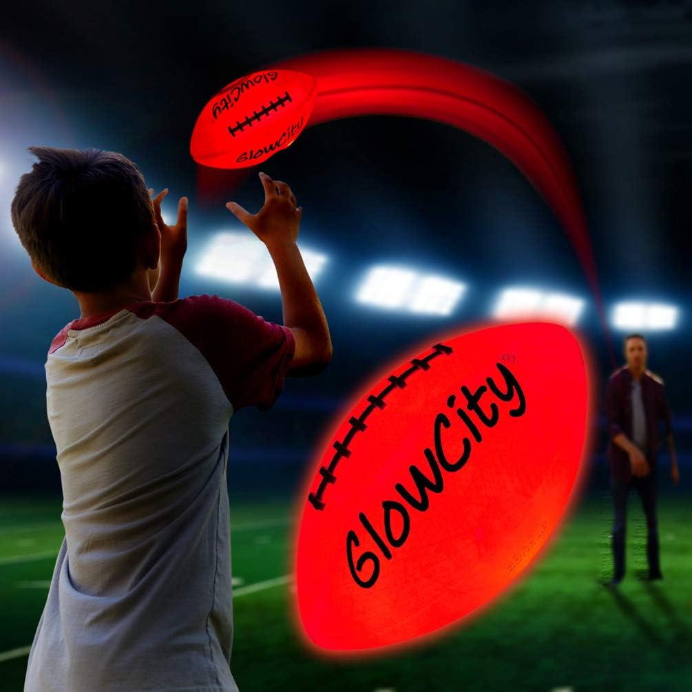 GlowCity Light Up LED Football-Youth Size-Better for Smaller Hands : Sports & Outdoors
