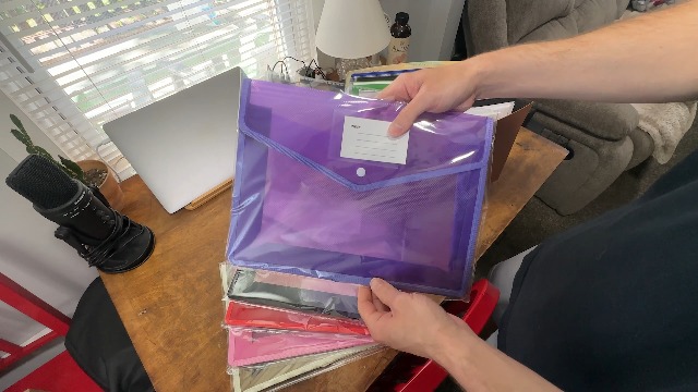 Amazon.com : ThinkTex Plastic Expanding File Folders, Transparent