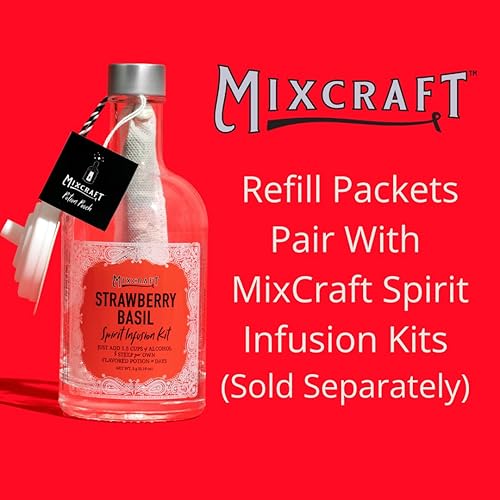 Vista 34 de MixCraft Spirit Infusion Premium Craft - Paquete de recambio para mezclador de cóctel y cola sin alcohol (juego de 2 bolsas de poción), té melocotón