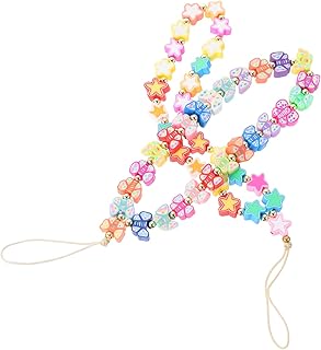 COLLBATH 2 Peças Cordão De Pulso De Corrente De Telefone Móvel Com Acabamento Frisado Alça De Telefone Frisado Cordão De Telefone Frisado Cordão De Telefone Cordão De Telefone Celular