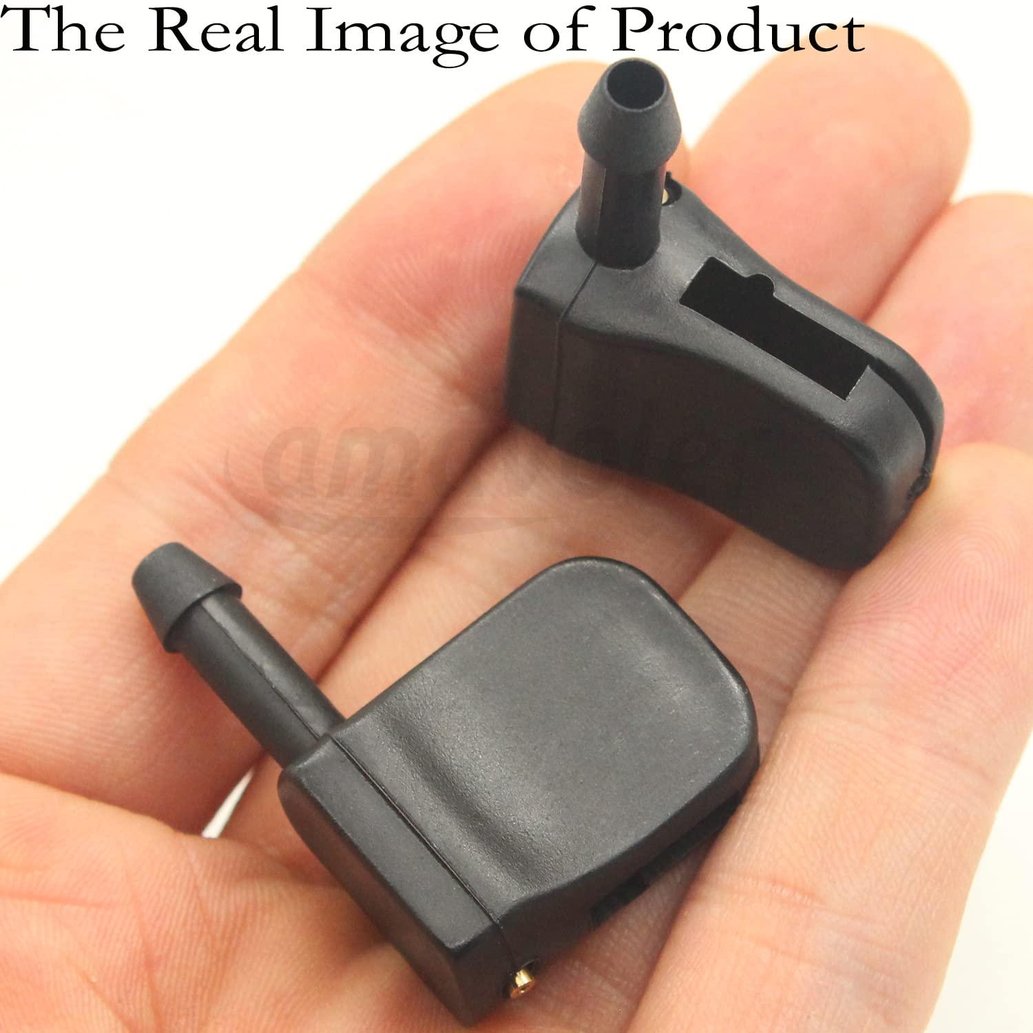 XUKEY Universal Windshield Washer Nozzles Jet Spray - Fits 12mm Wiper Arm (Pair)-908921