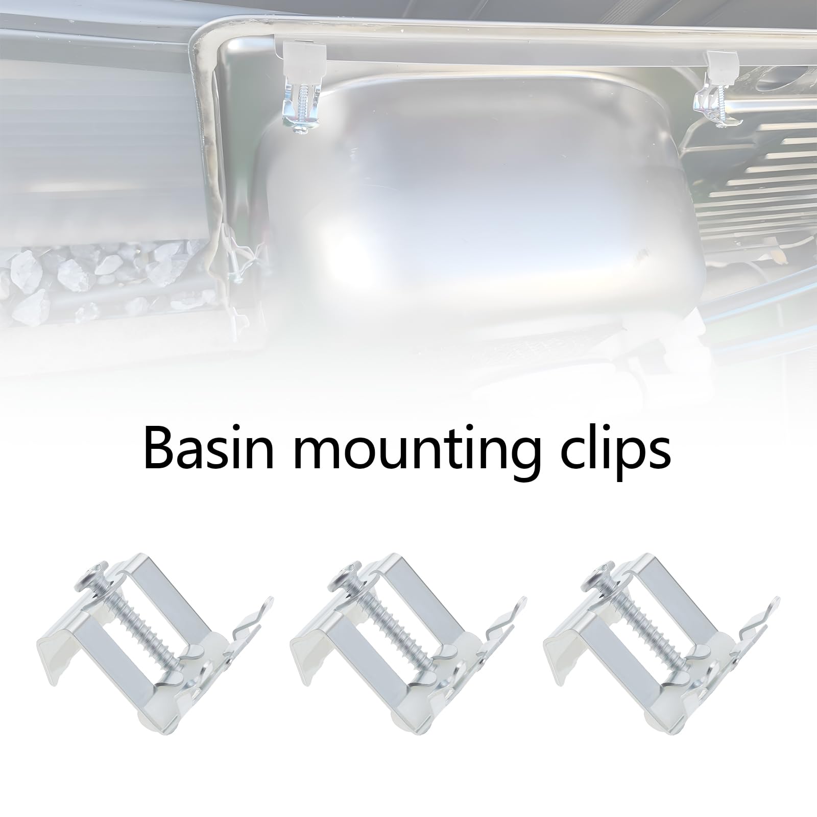 10 Clip Per Lavello Da Cucina - Staffe Di Montaggio In Acciaio | Facile Installazione Per Riparazioni - Foto 5