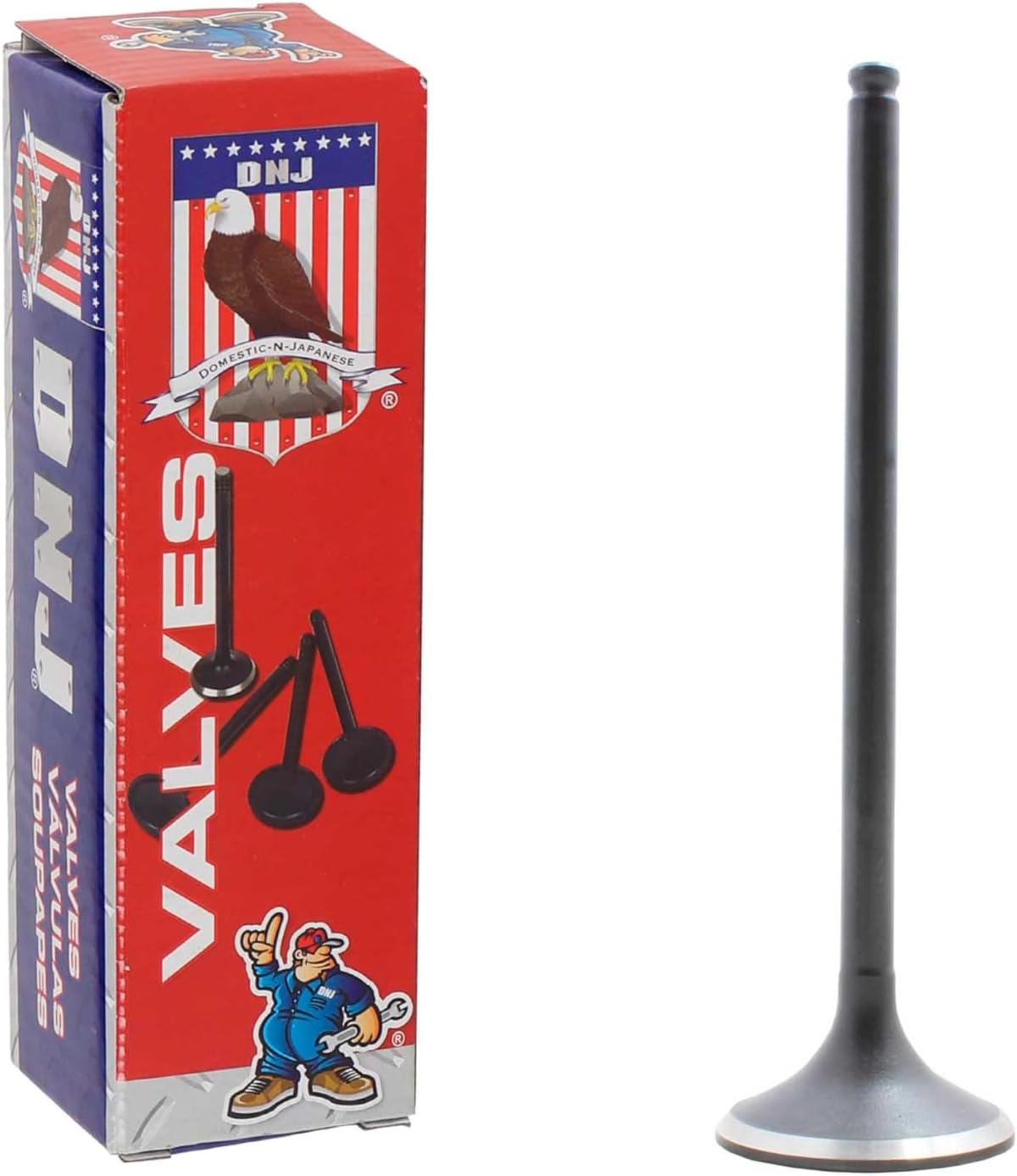 DNJ EV216 Nitride Coated Exhaust Valve for 2002-2012 Honda Accord Civic CR-V Acura 2.0L-2.4L K-Series Engines