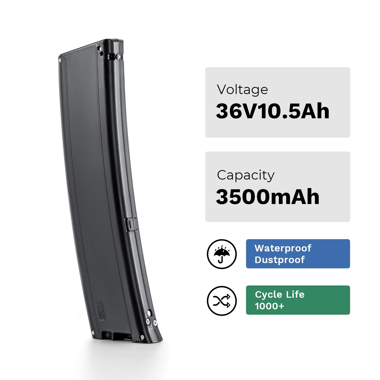 SEASON E-Bike Akku 36V 10,5Ah (388Wh) Batterie 36v Lithium Li-Ion Ersatzakku für Faltendes Elektrofahrrad Reention Rapier IR-III