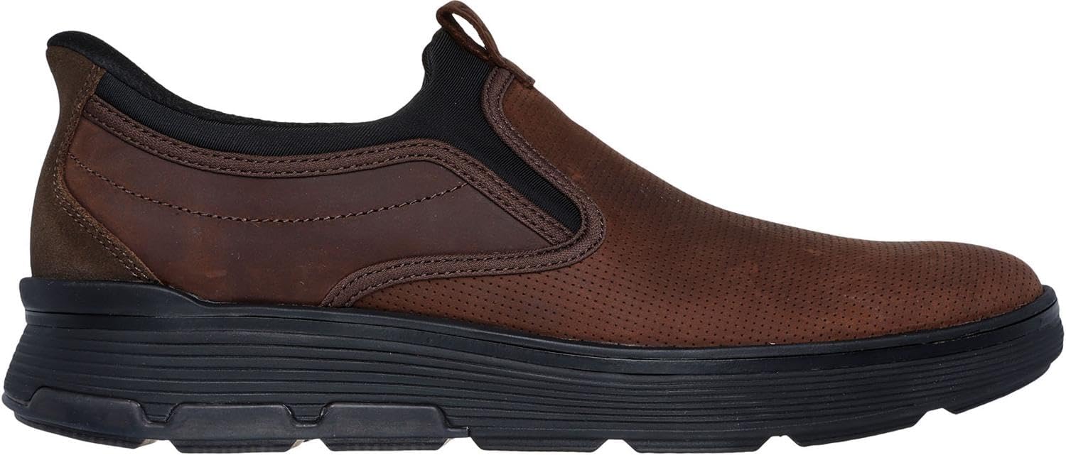 Skechers - Mens Mark Nason: Casual Glide Cell - Baxter Slip On Shoes, Color Red/Brown, Size: 7.5 M US - Image 4