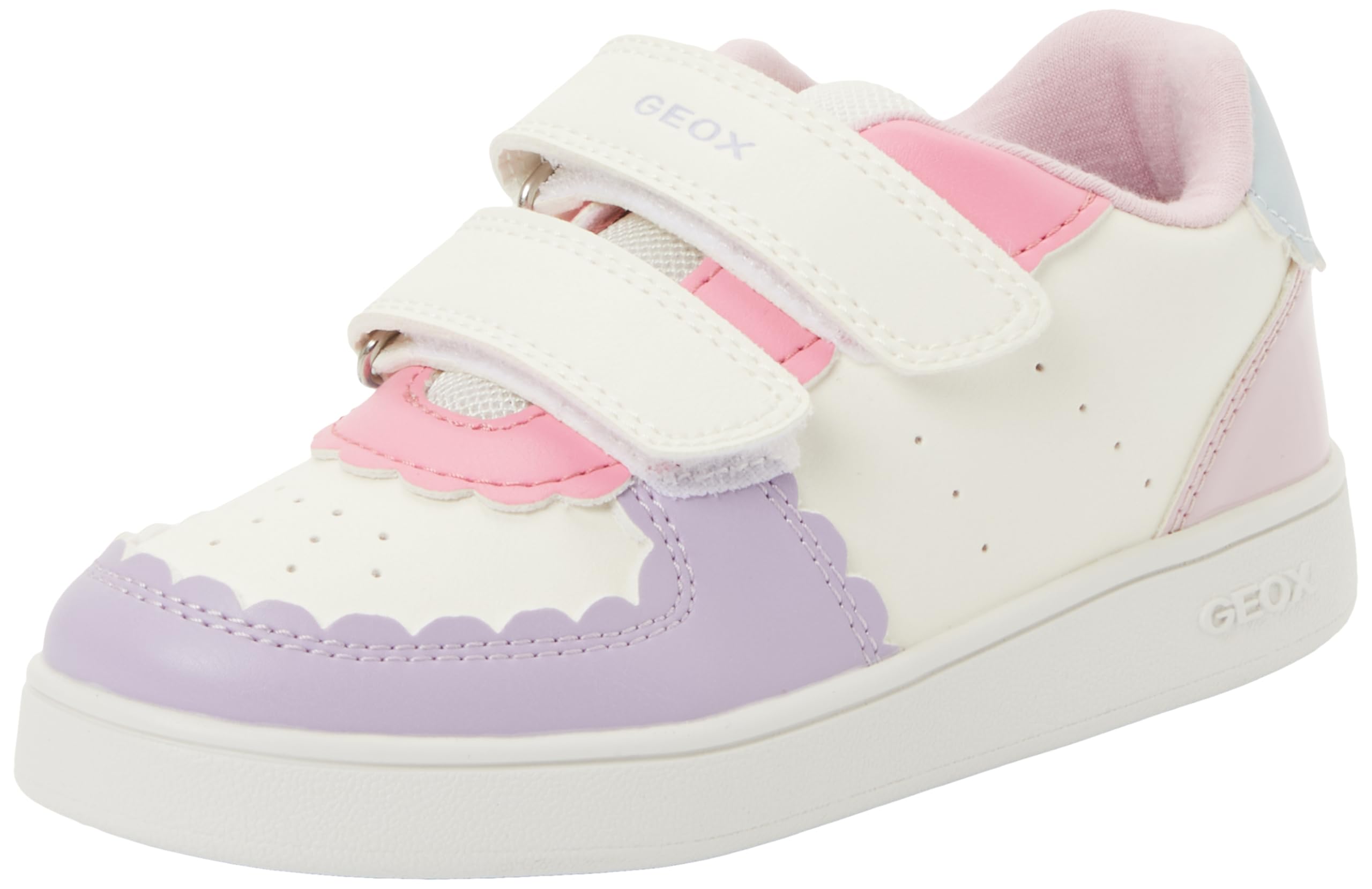Geox Girls White/Lilac B Eclyper Infant Shoes Colour: : Size 8.5 Kids