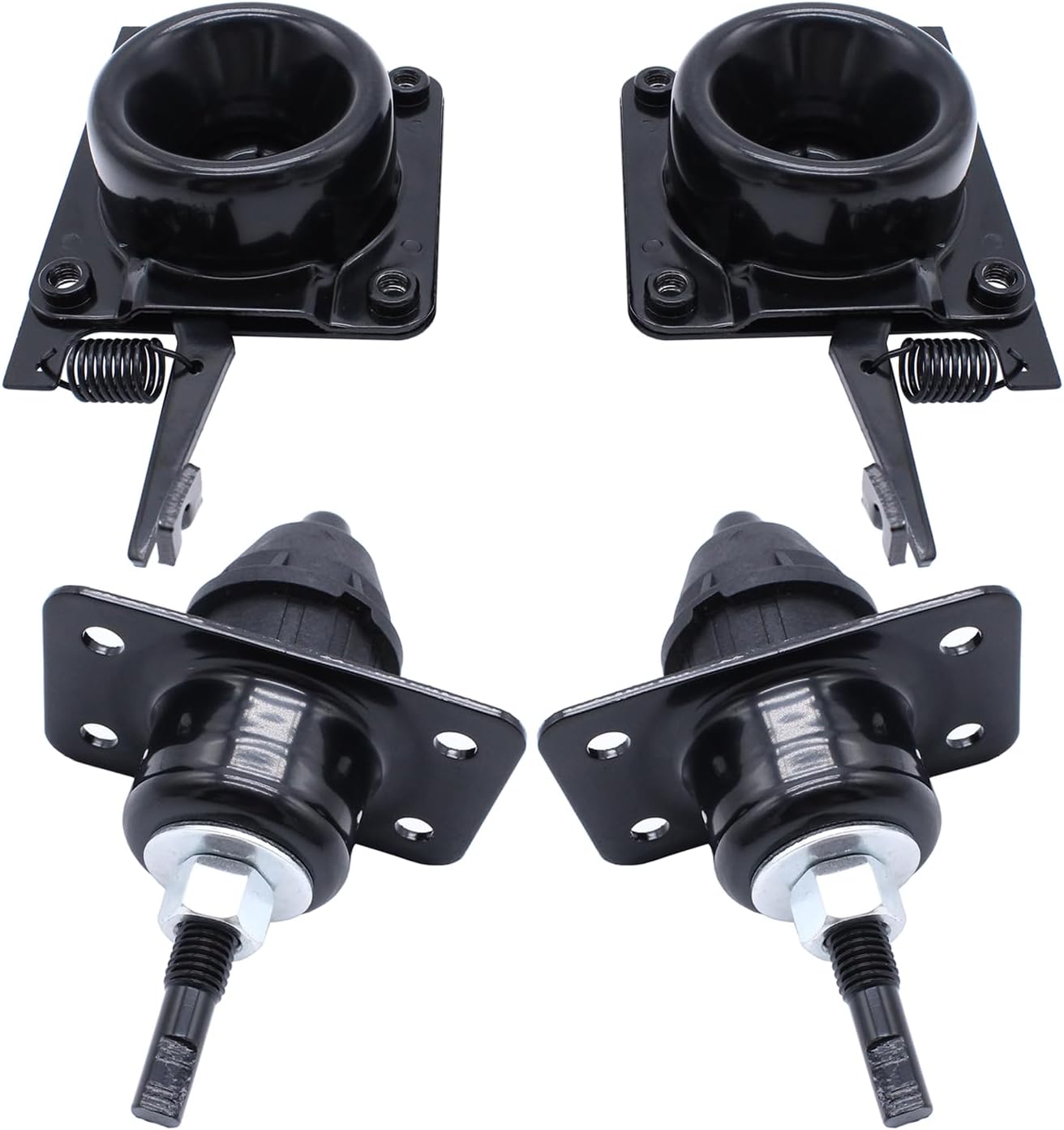 Hood Latches Upper & Lower RH LH Hood Release Set 20498998, 20878648, 20878651, 82210369, 8074949 Compatible with Volvo, VN, VNL 2004-2017