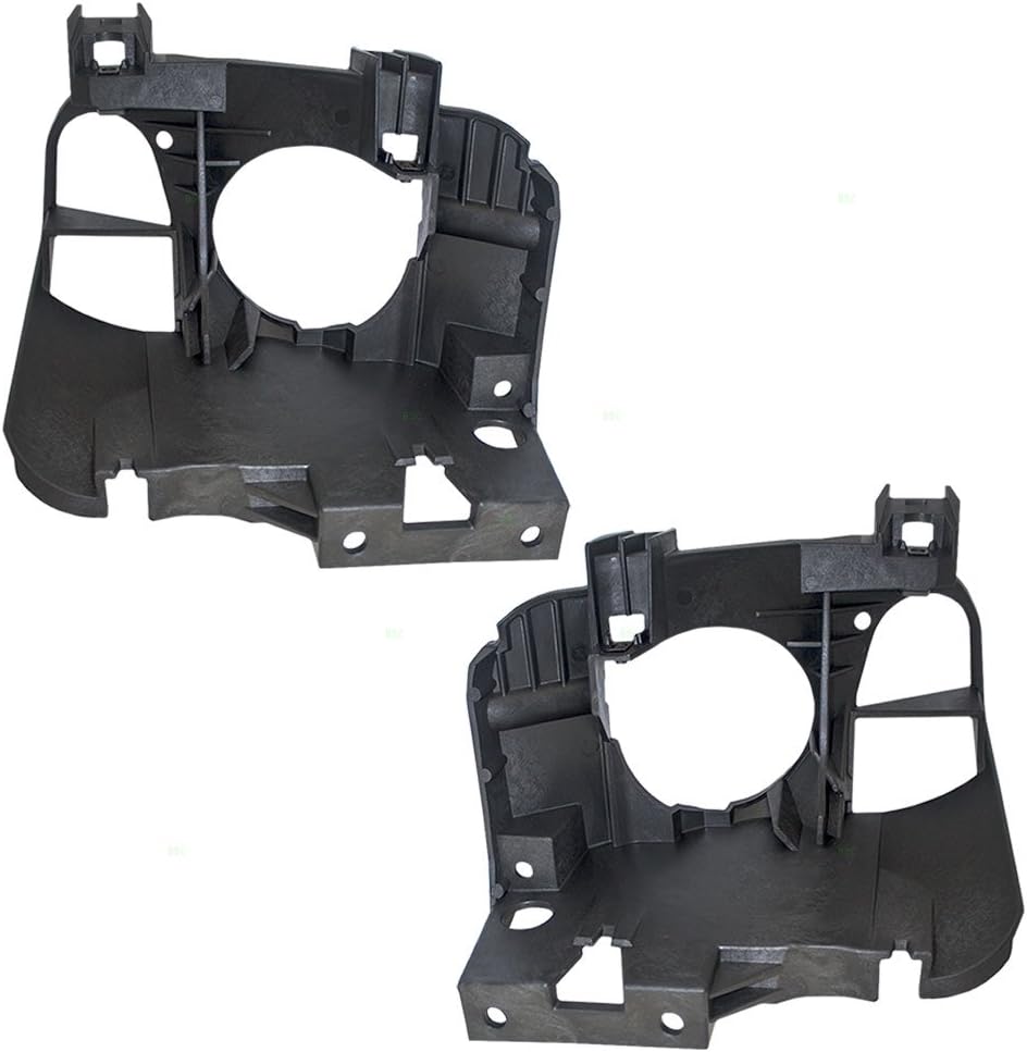 Brock Replacement Driver and Passenger Set Headlights Brackets Compatible with Cobalt G5 16532519 16532520