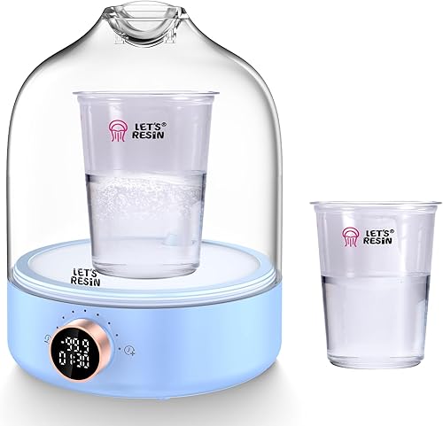 LET'S Resin Removedor de burbujas de resina mejorado, elimina el 99% de burbujas en 5-9 minutos, 99 Kpa con pantalla digital, mayor capacidad,