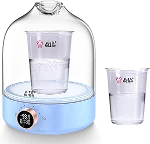 Let's Resin Upgraded Resin Bubble Remover with Digital Display, Larger Capacity, Auto Vent, Timer for Epoxy Resin Casting and Crafts