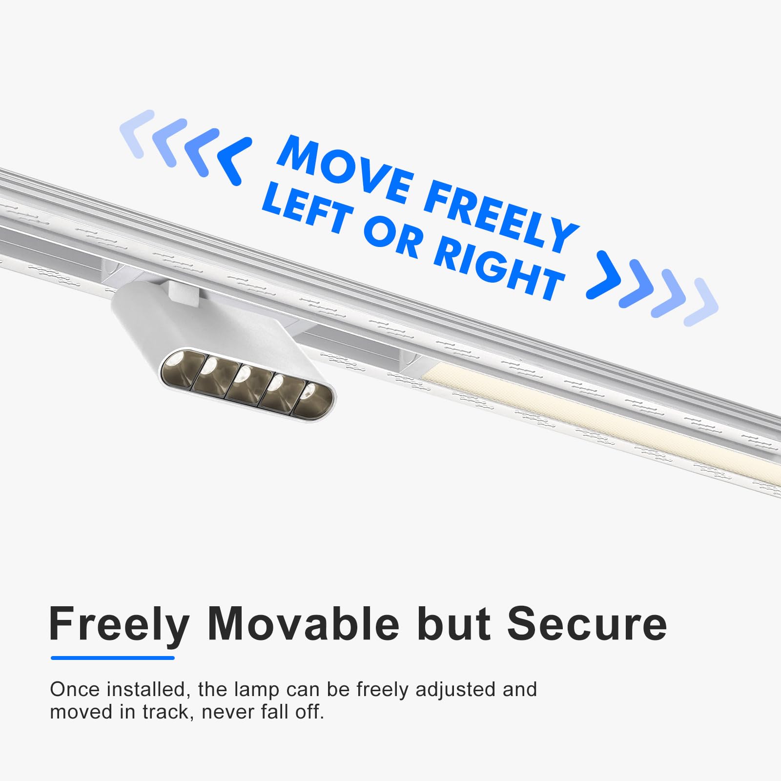 SCON 4-Wire Ceiling Magnetic Track Lighting – Dimmable, Anodised Aluminium, 100cm (No Driver)-470622