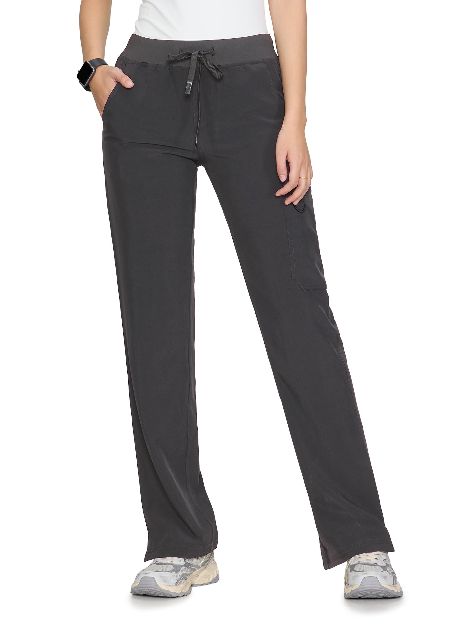 floralhue Women's Scrub Pants - Breathable & Soft Straight-Leg Pull-on Cargo Pant,Drawstring Bottoms with 3 Pockets — view 11