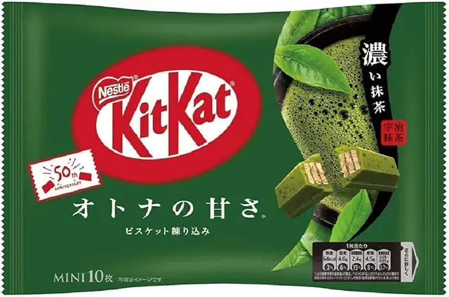 Kit Kat Mini Chocolate Bar - Dark Matcha Flavor, 10 Pieces