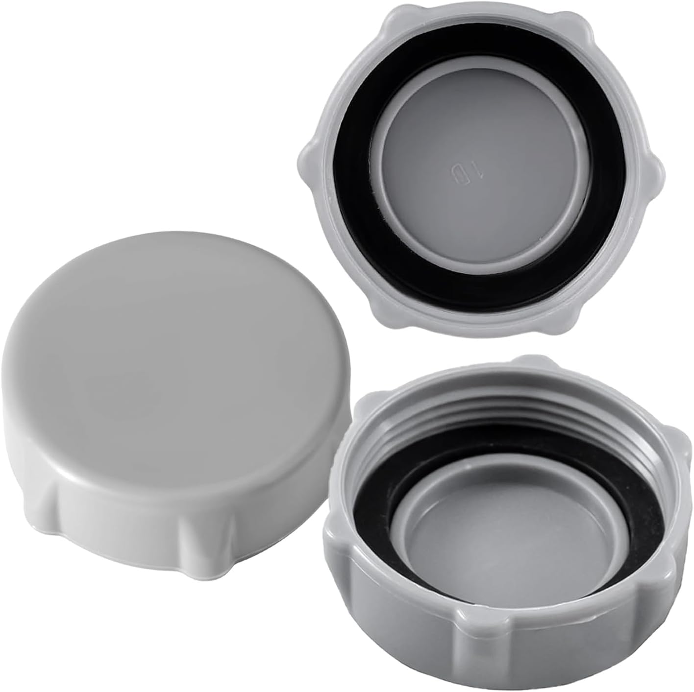 P01006 Replacement Drain Valve Cap for Coleman Swimming Pool Above Ground, Swimming Pool Drain Valve Cap, Grey Above Pool Heavy Duty Drain Cap (3 Pcs)