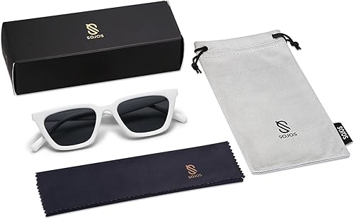 Miniatura 6 de SOJOS Gafas de sol cuadradas polarizadas y estrechas con ojo de gato para mujer gafas de conducción retro de moda SJ2169