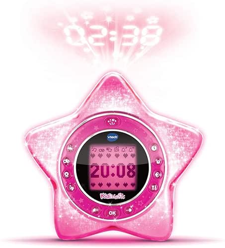VTech - KidiMagic Starlight Rose, Radio Réveil Enfant 9 en